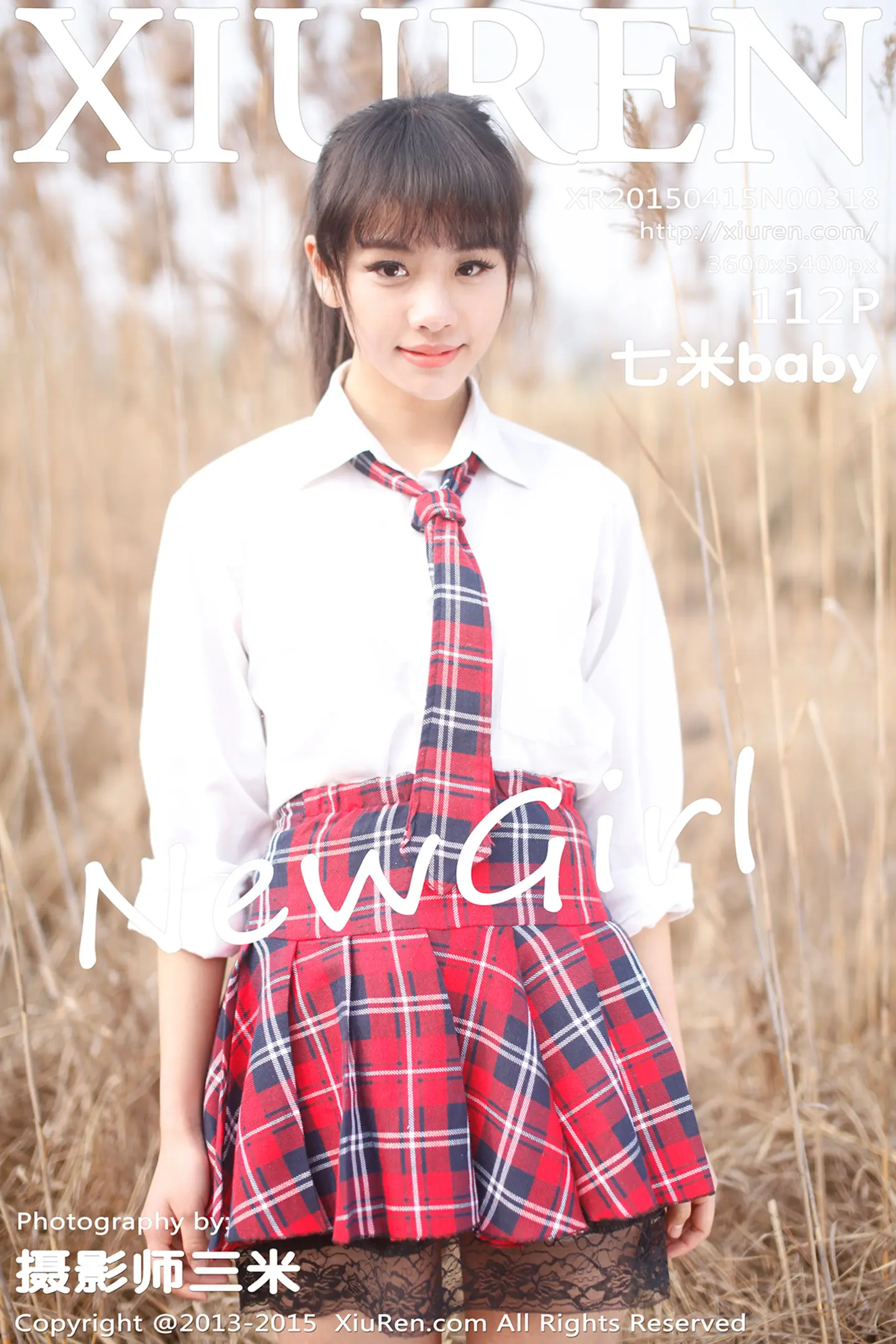 [XiuRen秀人网]No.318_邻家女孩七米baby户外红色格子裙清新学生装迷人写真112P-秀人网 - XiuRen.Xyz